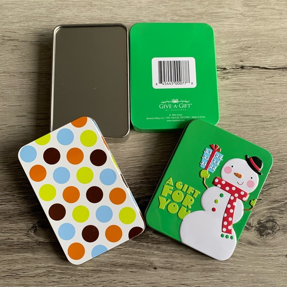 2x Tin Boxes/Cases/Containers, Length4.5โ x Width3.5โ x Height/thickness0.6โ - Picture 3 of 15